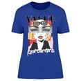 thumbnail image 1 of Slogan With Woman Eyes And Face  T-Shirt Women -Image by Shutterstock, Female XX-Large, 1 of 2
