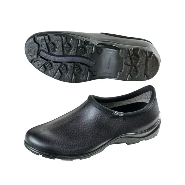 Sloggers Men's Waterproof Shoe with Comfort Insole, Black, Size 12, Style 5301BK12