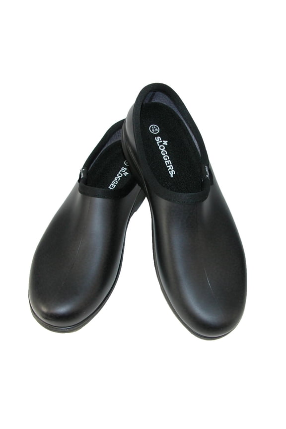 Men's Rain & Garden Shoes - Leather Black, Style 5301BK