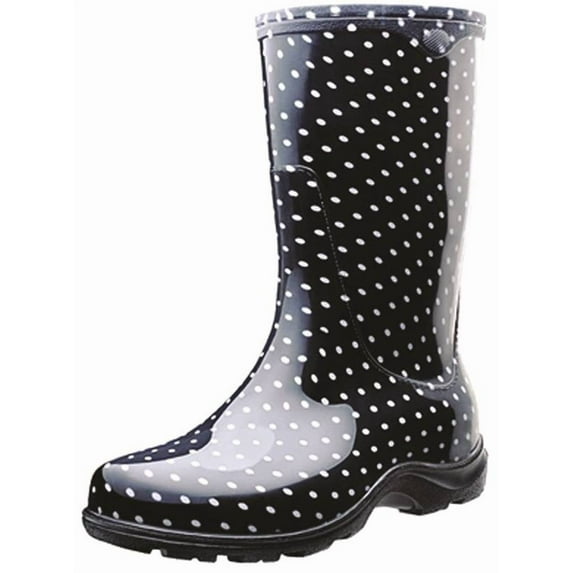 Sloggers Rubber Boot - Polka Dot Waterproof Garden - Women's 7