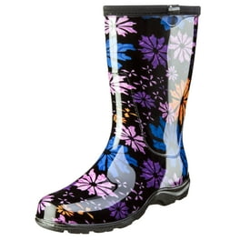 Sloggers Waterproof Garden Rain Boots for Women Cute Mid Calf Mud Muck Boots with Premium Comfort Support Insole Original Chicken Red Size 10 Walmart
