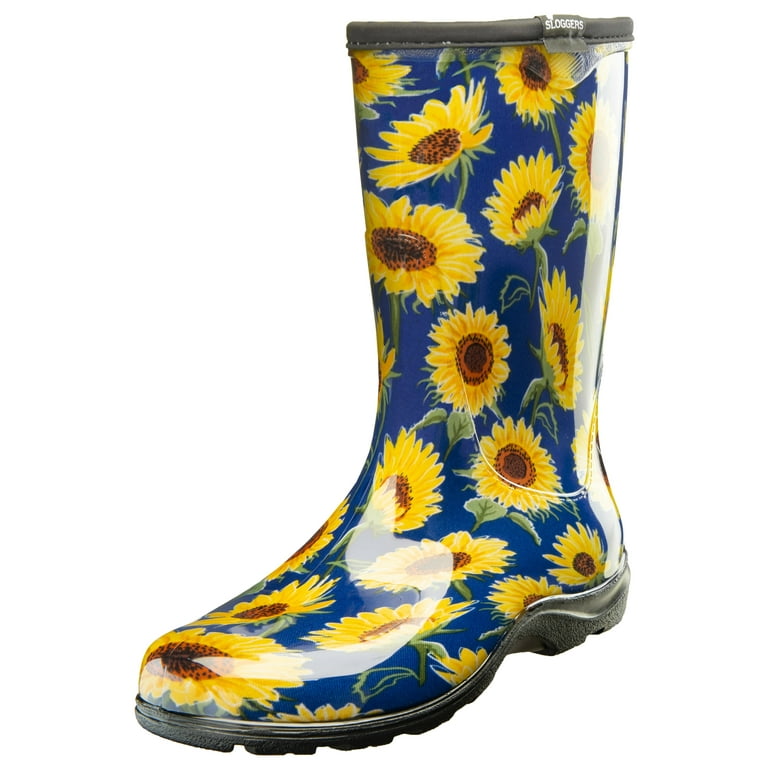 Sloggers Women's Waterproof Wide Width Garden Rain Boots with