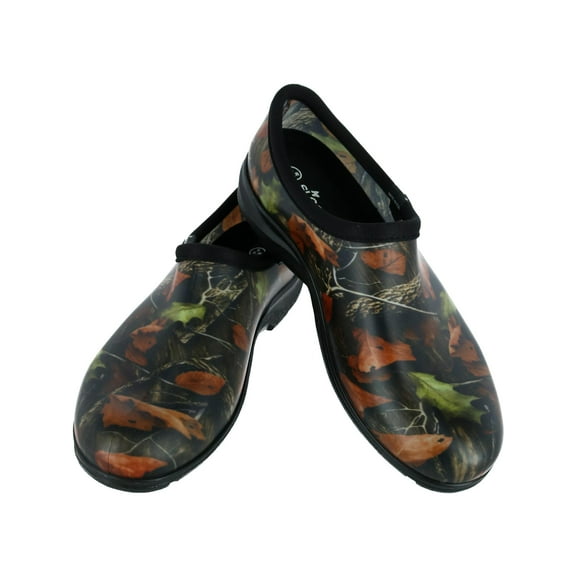 Sloggers Waterproof Garden Shoe for Men – Outdoor Slip-On Rain and Garden Clogs with Premium Comfort Support Insole, (Camo), (Size 12)