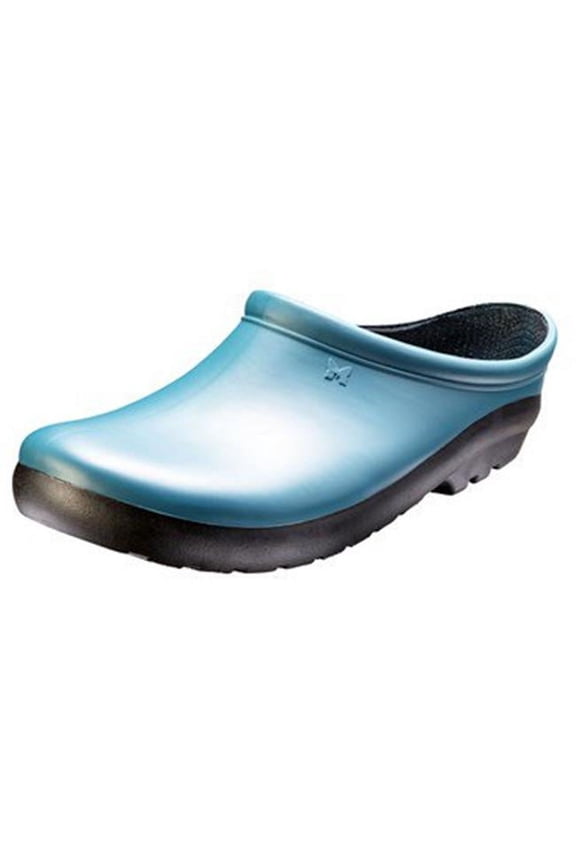 Waterproof Premium Clog for Women Outdoor Slip On Rain Premium Garden Clogs with Premium Comfort Insole, (Deep Lake Blue), (Size 6)