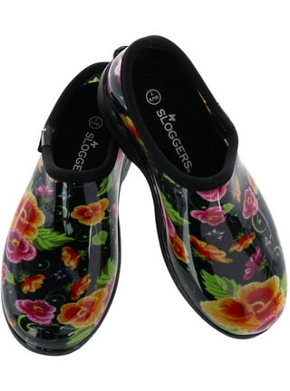 Sloggers Floral Fun Coral Waterproof Rain & Garden Shoe