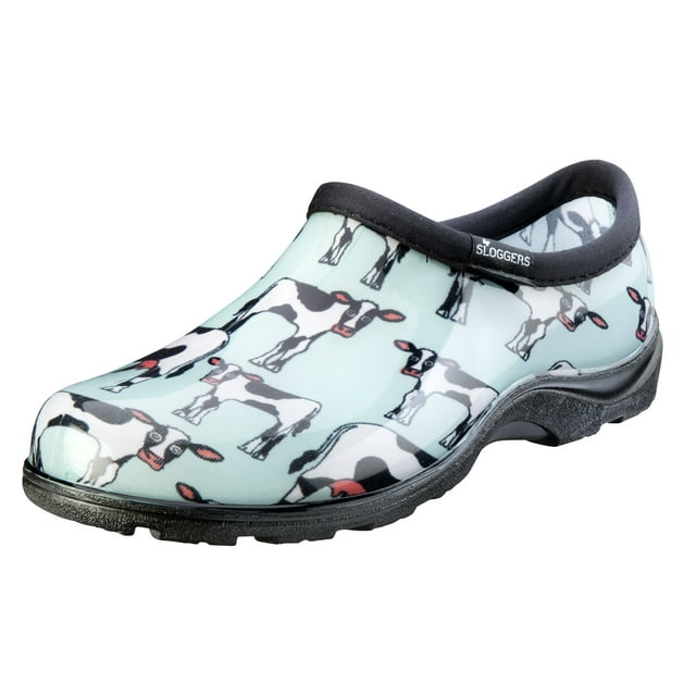 Sloggers Women's Rain & Garden Shoes - Mint Cowabella, Style 5117CWM