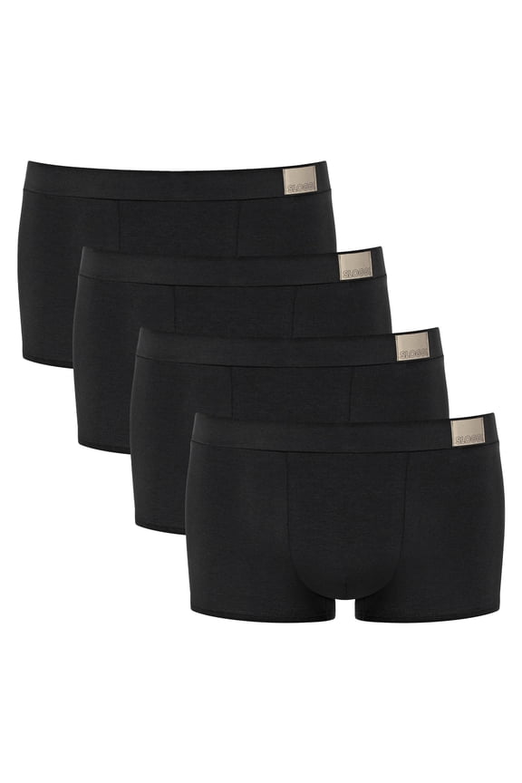 Men Boxer Shorts Cotton Black L