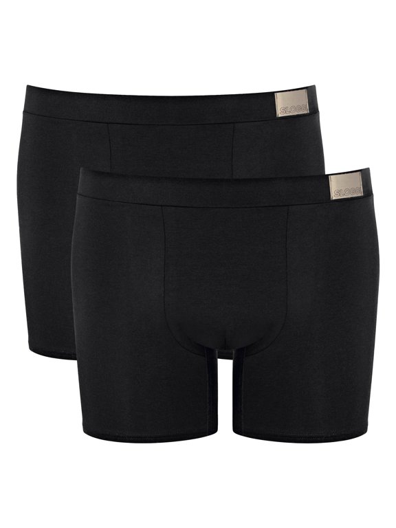 Men Boxer Shorts Cotton Black Xl