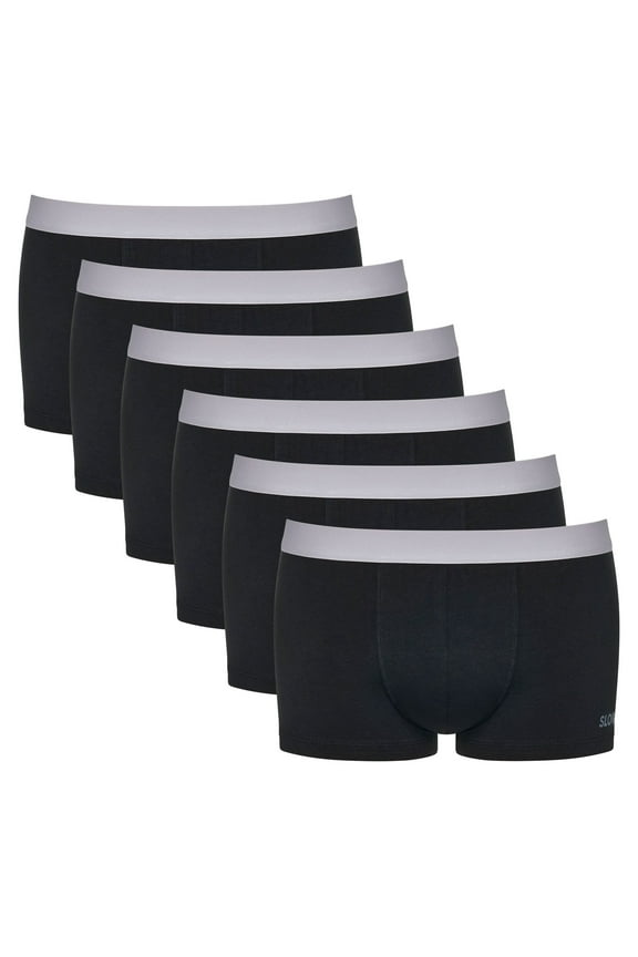 Men Boxer Shorts Cotton Blend Black L