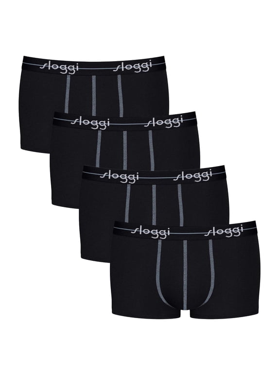 Men Boxer Shorts Cotton Blend Black Xl