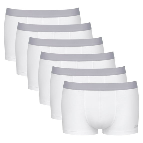 Sloggi Men Boxer Shorts Cotton Blend White M