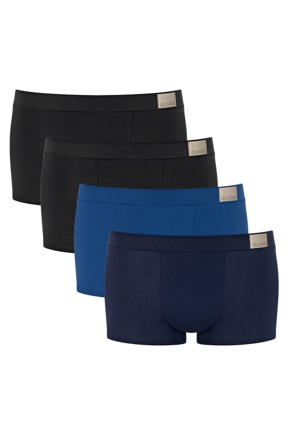 Men Boxer Shorts Cotton Blue L