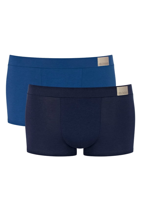 Men Boxer Shorts Cotton Blue M