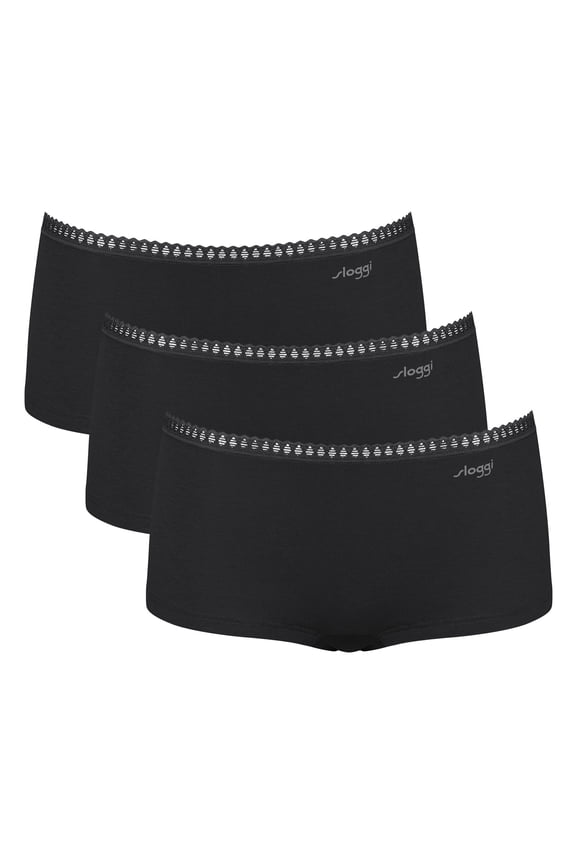 Women Panties Cotton Black M
