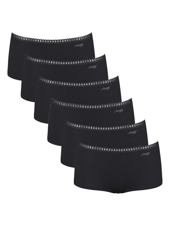 Women Panties Cotton Black M