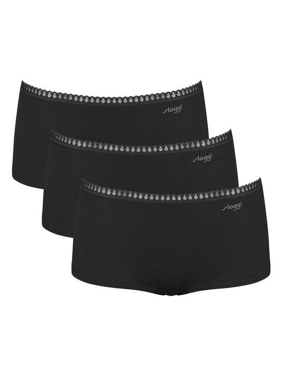 Women Panties Cotton Black Xl