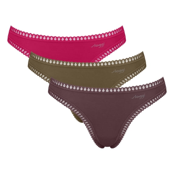 Sloggi Women String Cotton Multicoloured M