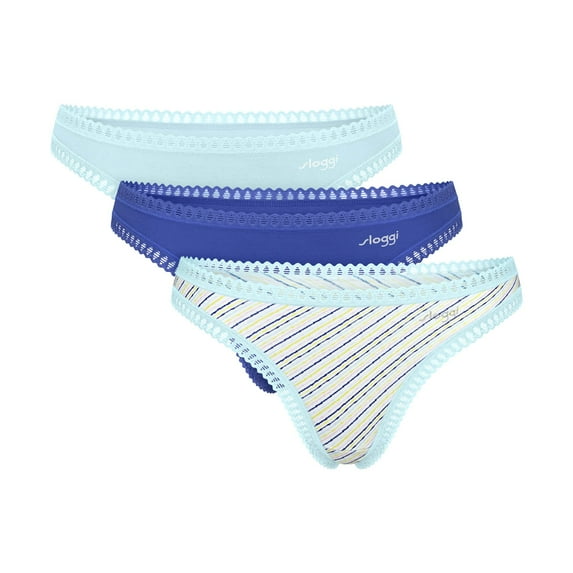 Sloggi Women String Cotton Multicoloured Xl