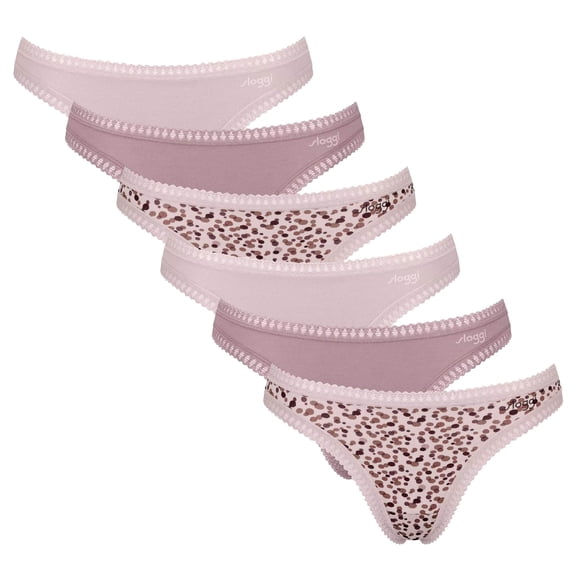 Sloggi Women String Cotton Pink X-Small