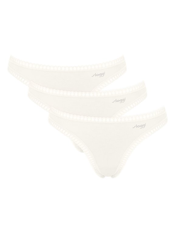 Women String Cotton White X-Small