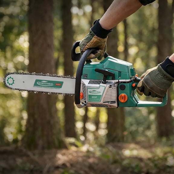 Slok 62CC 2-Stroke Gasoline Chainsaw, 20" Bar Gas Powered Chain Saw for Wood Cutting