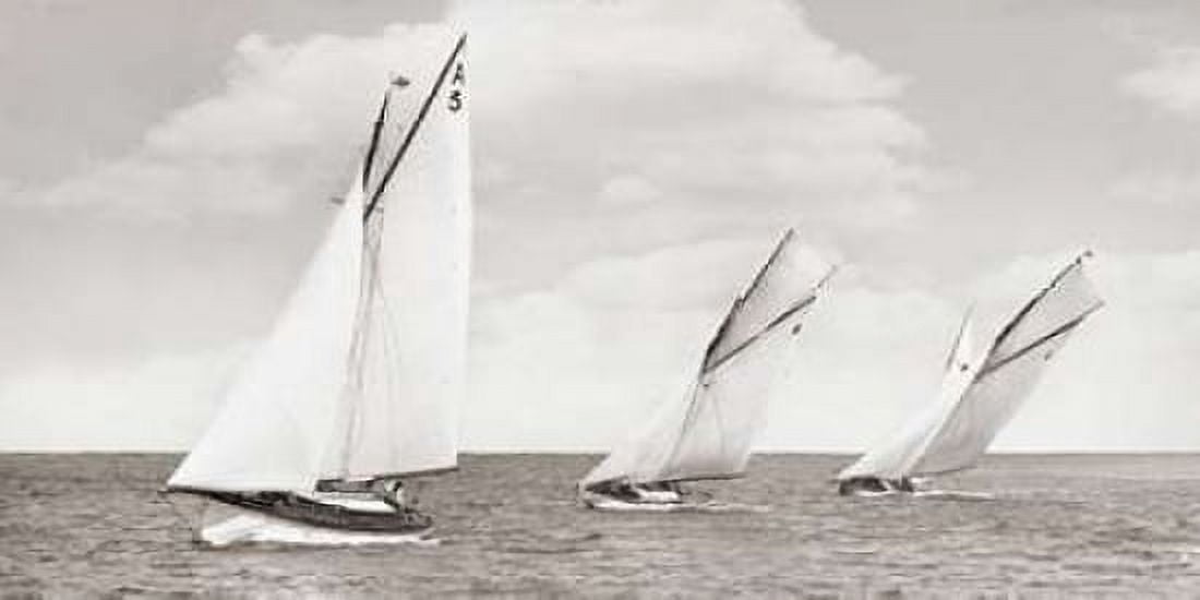 Sloops racing 1926 Canvas Art - Anonymous (10 x 20)