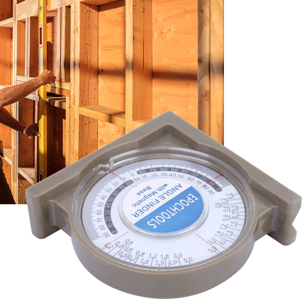 Slope Inclinomete, Transparent Cover Slope Inclinometer Angle Finder