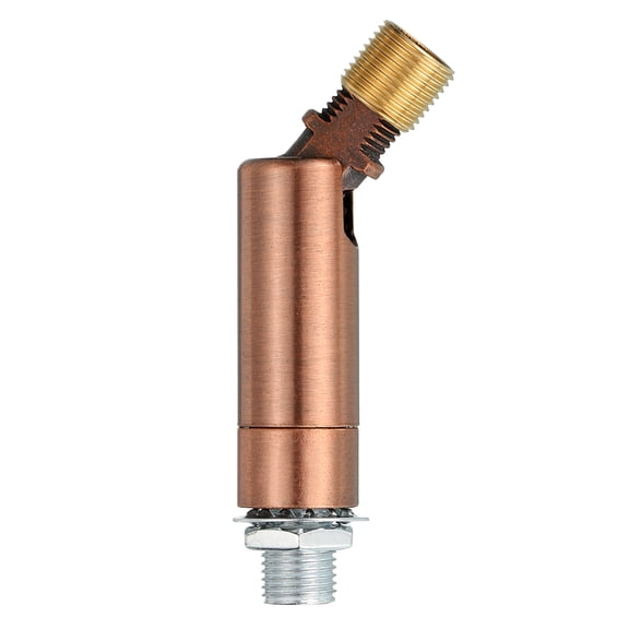 Sloped Ceiling Adapter, 90/345 Degree 60x15mm M10 Fine Thread Sloped Ceiling Light Fixture Adapter Kit for Ceiling Pendant Light Chandelier Track Suspend(Red Copper)