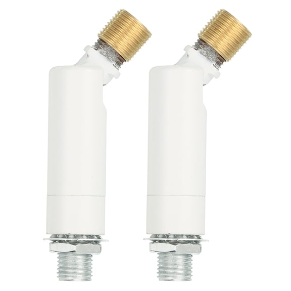 Sloped Ceiling Adapter, 90/345 Degree 60x15mm M10 Fine Thread Sloped Ceiling Light Fixture Adapter Kit for Ceiling Pendant Light Chandelier Track Suspend(White, Pack of 2)