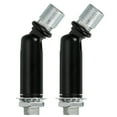 thumbnail image 1 of Sloped Ceiling Adapter, 180/350 Degree 60x14mm M10 Fine Thread Sloped Ceiling Light Fixture Adapter Kit for Ceiling Pendant Light Chandelier Track Suspend(Black, Pack of 2), 1 of 7