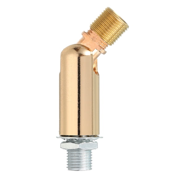 Sloped Ceiling Adapter, 180 Degree 46x15mm M10 Fine Thread Sloped Ceiling Light Fixture Adapter Kit for Ceiling Pendant Light Chandelier Track Suspend(Gold)