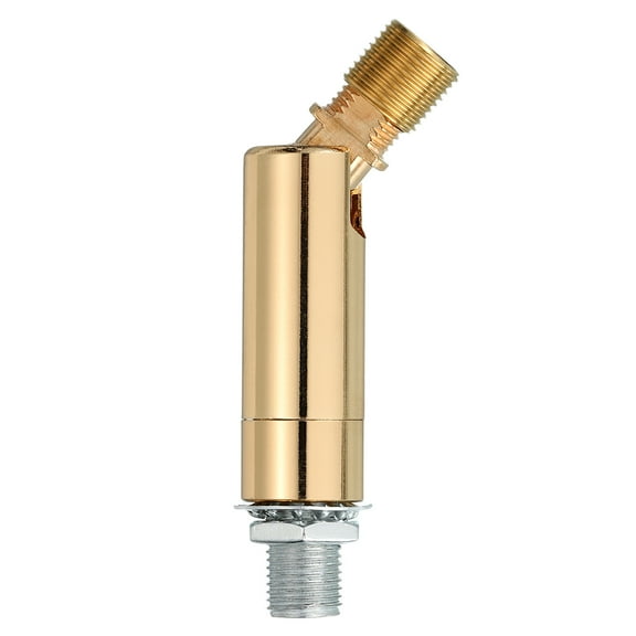Sloped Ceiling Adapter, 90/345 Degree 60x15mm M10 Fine Thread Sloped Ceiling Light Fixture Adapter Kit for Ceiling Pendant Light Chandelier Track Suspend(Gold)