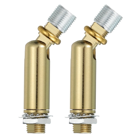 Sloped Ceiling Adapter, 180/350 Degree 60x14mm M10 Fine Thread Sloped Ceiling Light Fixture Adapter Kit for Ceiling Pendant Light Chandelier Track Suspend(Dark Copper, Pack of 2)