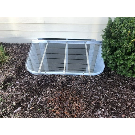 Sloped Heavy-Duty Medium Window Well Cover (55"W x 26"L)