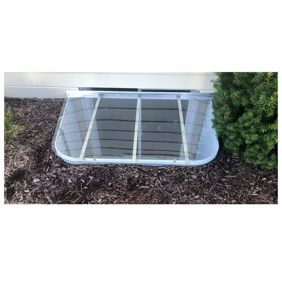 Sloped Heavy-Duty Medium Window Well Cover (60"W x 26"L)