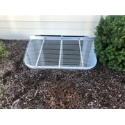 Sloped Heavy-Duty Medium Window Well Cover 84W x 26L