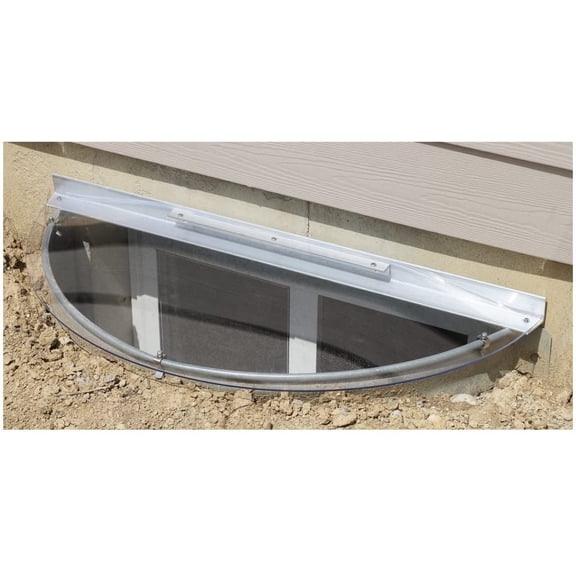 Sloped Heavy-Duty Small Window Well Cover (39"W x 18"L)