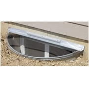 Sloped Medium Heavy-Duty Window Well Cover Polycarbonate, 41" Width x 17" Length