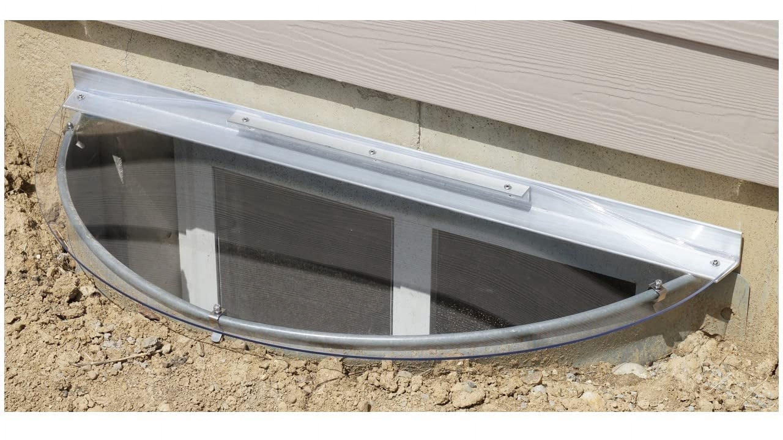 Window Level Cover Sloped Medium Heavy-Duty Window Well Cover (Polycarbonate, 42