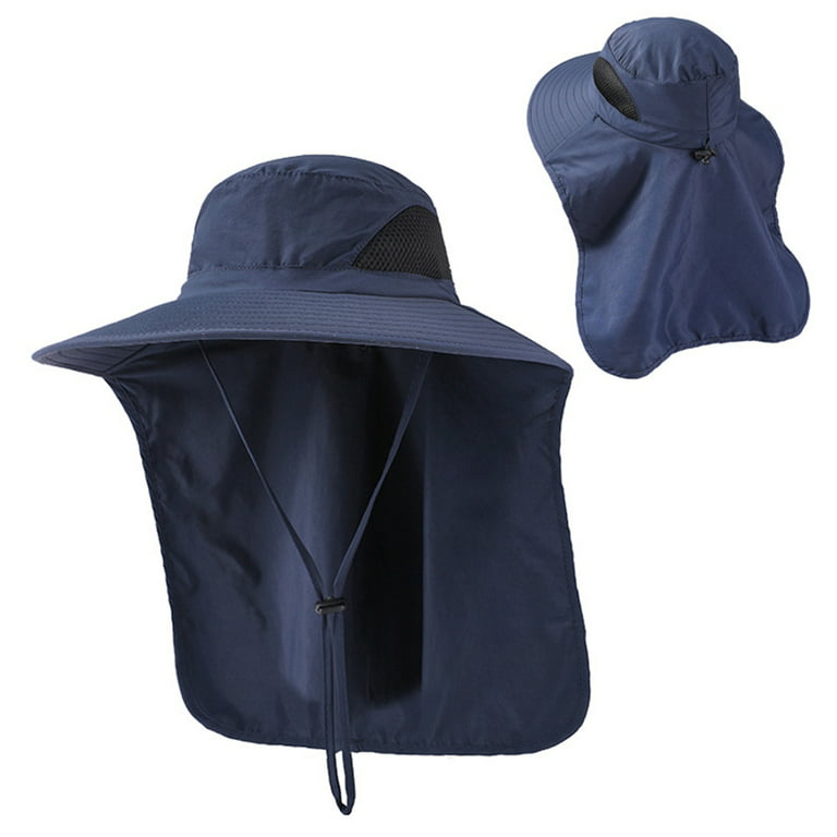 Slopehill Fishing Hat Men's Women's Wide Brim Visor Sun Cap with