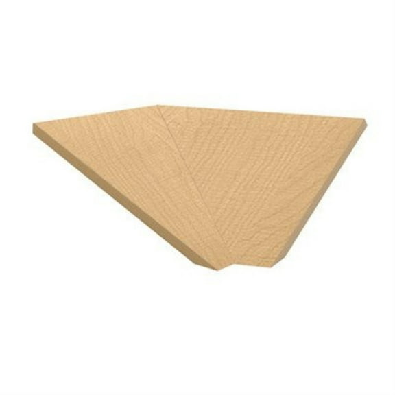 Sloping Hood Filler - Corner - for 18 Inch Deep Designer Wood Locker - Maple