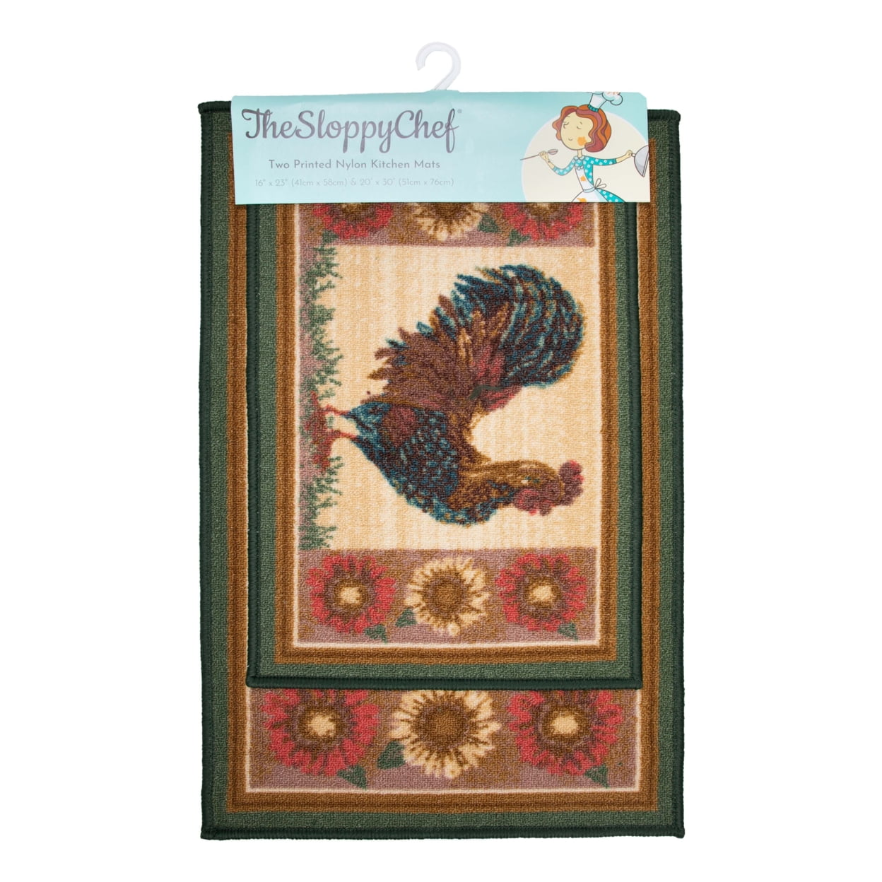 Sloppy Chef Printed Kitchen Area Rug Size Options 20x30 or 