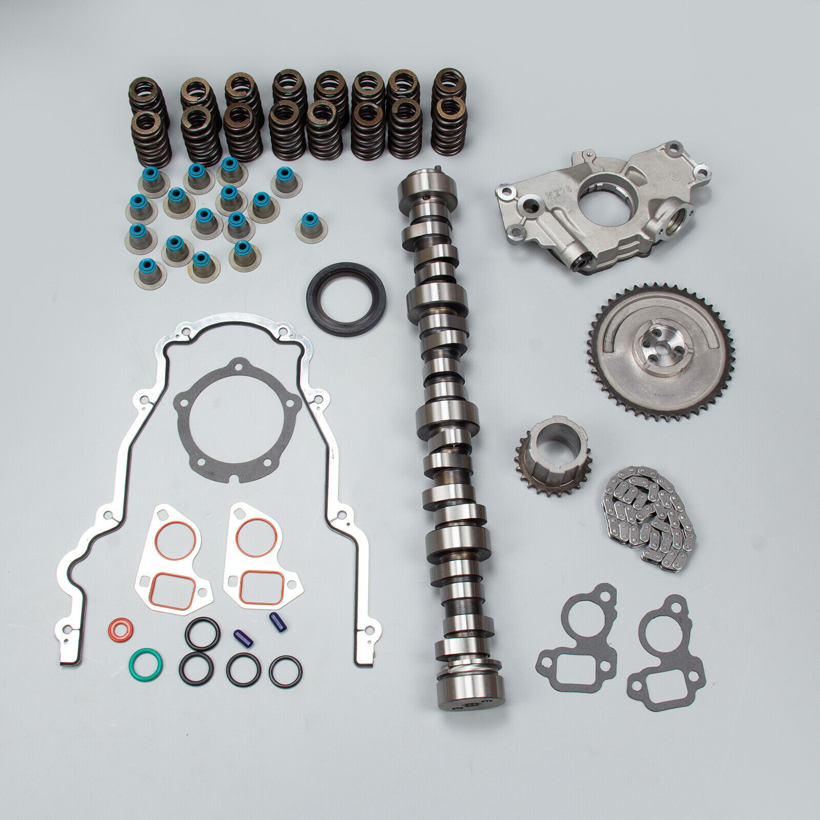 Sloppy Stage 2 Cam Kit Springs Timing Chain Kit Oil Pump for GM Chevy