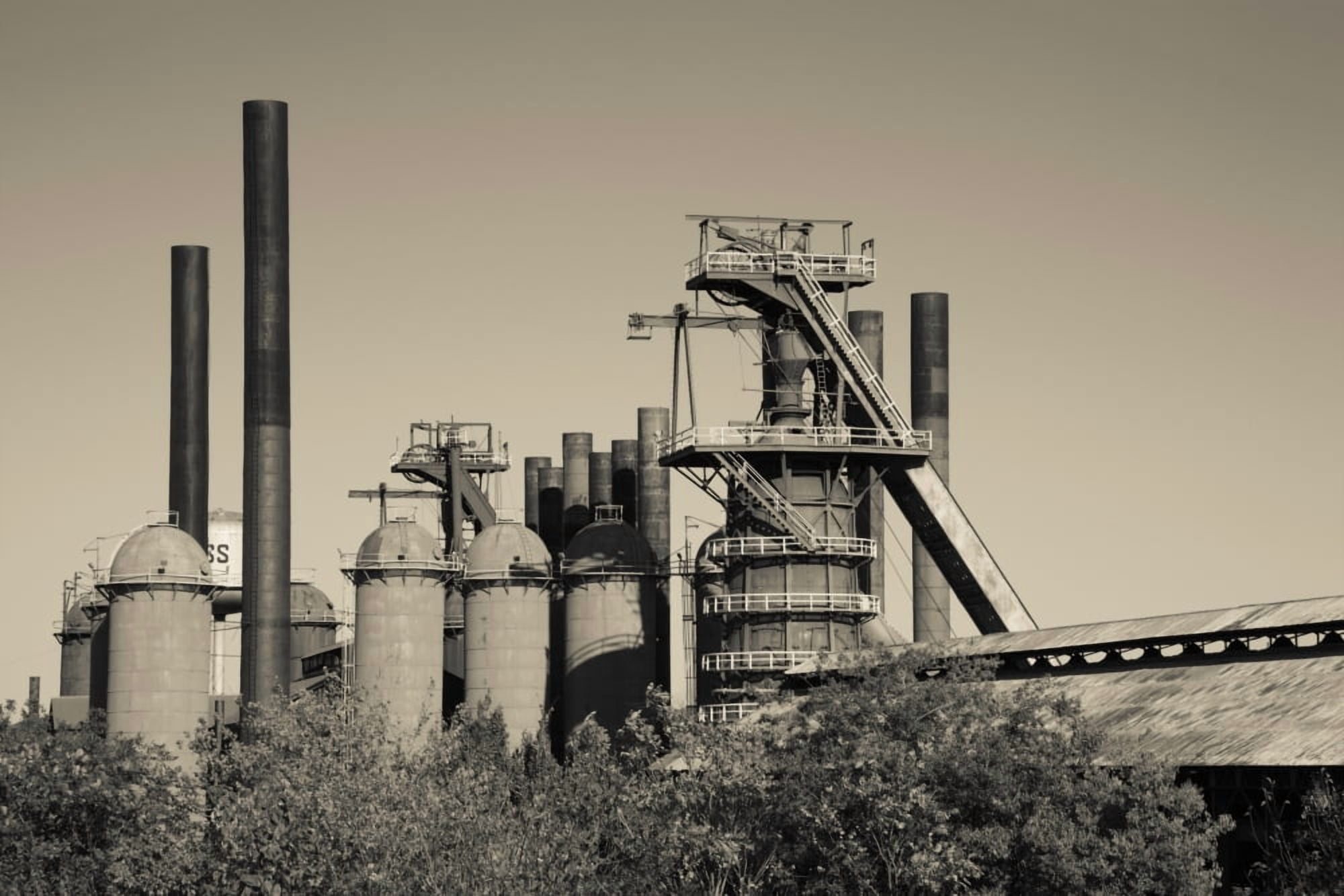 Sloss furnaces National Historic Landmark late 19th to mid 20th century blast furnace Birmingham Alabama USA Canvas Art - Panoramic Images (27 x 9)