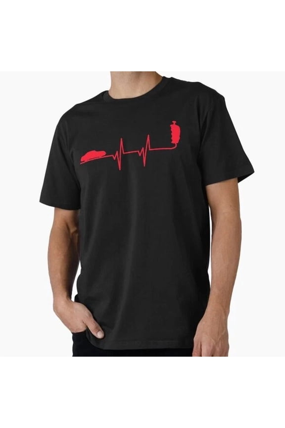 Slot Car Racing Heartbeat Pulse Gift For Slot Car T-Shirt S-5XL