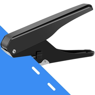Slot Hole Punch Multifunctional Oval Hole Punch Metal ID Card Hand Puncher Heavy-Duty Handheld Hole Puncher Precise Paper Single Hole Punching Tool for Paper ID Card