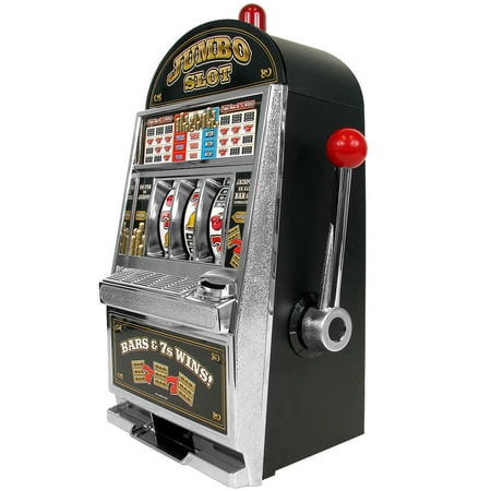 Slot Machine Game with Casino Sounds, Flashing Lights, and Chrome Trim- Accepts 98-Percent of World Coins