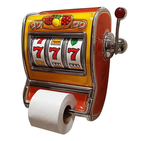 Slot Machine Toilet Paper Holder, Retro Arcade Style Toilet Paper Holder, Fun Slot Machine Decorative Toilet Paper Holder, Funny Paper Roll Storage Box, Kitchen and Bathroom Decoration.