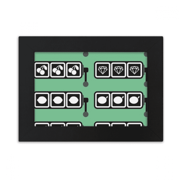 Slot Machine Winning Pattern Illustration Desktop Photo Frame Ornaments Picture Art Painting