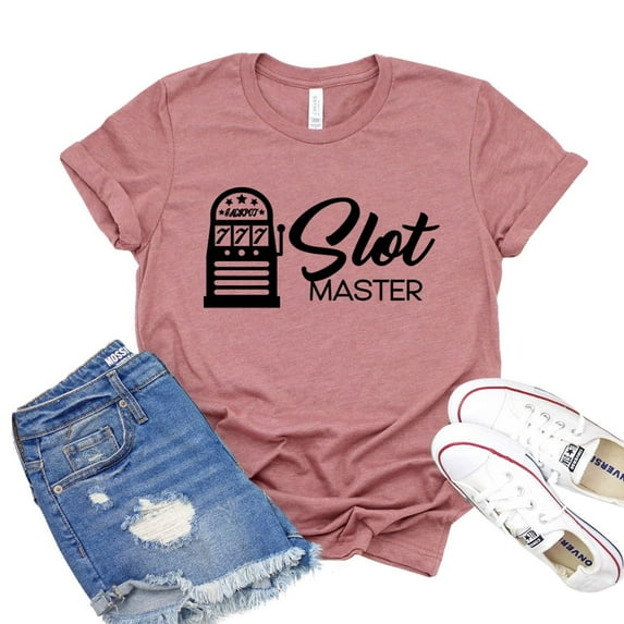 Slot Master T-shirt Women's Gambling Tee Las Vegas Shirt Gambler Tshirt Poker Gift Casino Shirts
